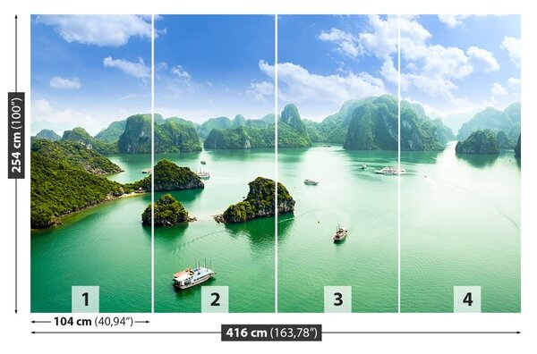 Carta da parati Baia in Vietnam 104x70 cm