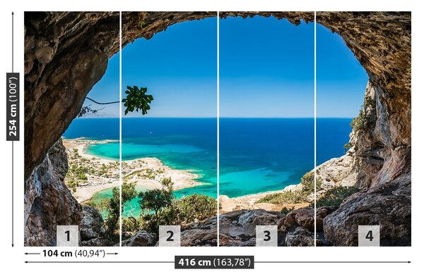 Carta da parati Grecia Cave 104x70 cm