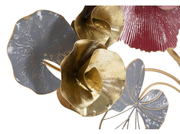 Pannello decorativo 3D da parete in metallo raffigurante un fiore Dimensioni 61,6x9,5x h111,8 cm peso 2200 kg vari colori