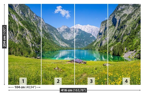 Carta da parati Obersee Königsee 104x70 cm