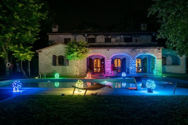 Twinkly TWS250SPP-BEU - Ghirlanda LED RGB da esterno 250xLED 23,5m IP44 Wi-Fi