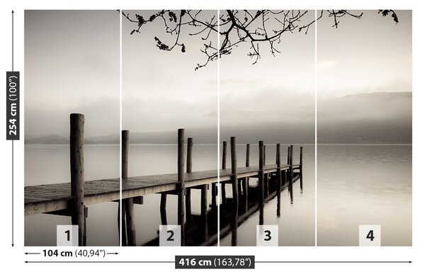 Carta da parati Pier al mattino 104x70 cm