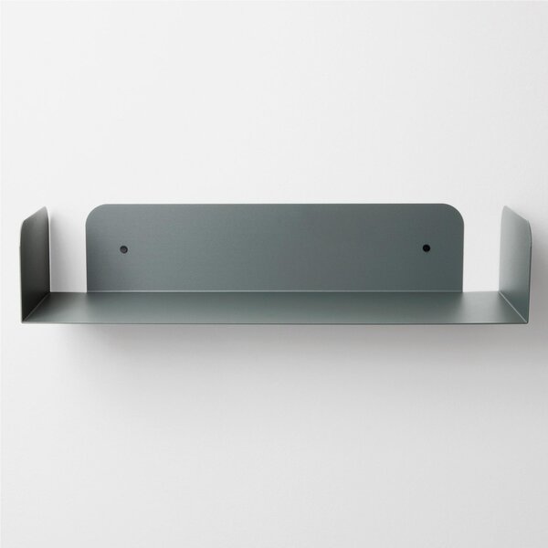 Mensola in metallo SMARTY da muro Minimal Dimensioni 60x20x h 12 cm Portata massima 17.8 kg in acciaio verniciato Grigio ombra RAL 7022