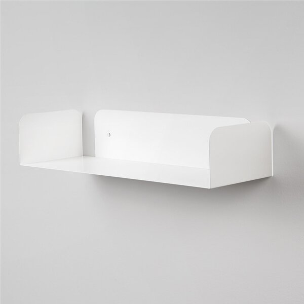 Mensola in metallo SMARTY da muro Minimal Dimensioni 60x20x h 12 cm Portata massima 17.8 kg in acciaio verniciato Bianco RAL 9003 liscio