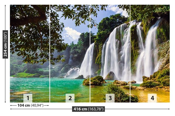 Carta da parati Bangioc Waterfall 104x70 cm