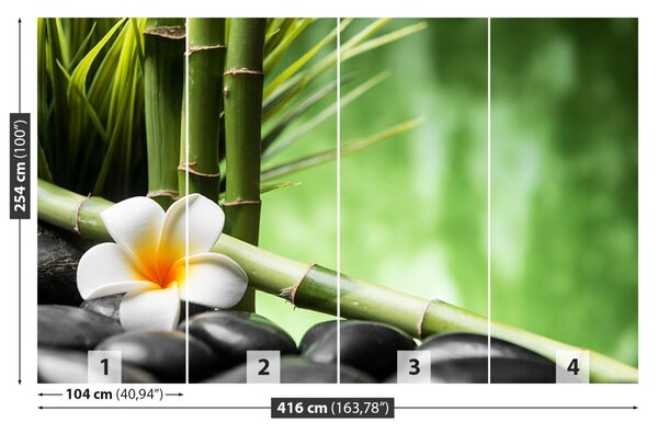 Carta da parati Bamboo Frangipani 104x70 cm