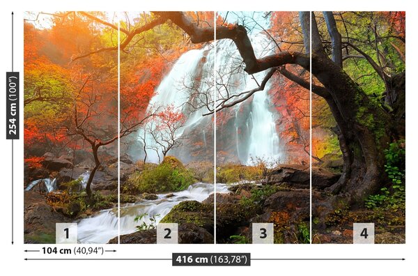 Carta da parati Thailandia cascata 104x70 cm