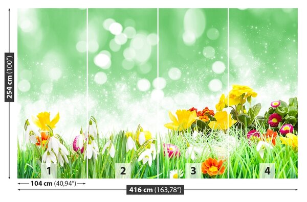 Carta da parati Fiori di Pasqua 104x70 cm