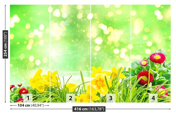 Carta da parati Fiori di Pasqua 104x70 cm
