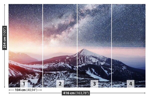 Carta da parati Cielo stellato 104x70 cm
