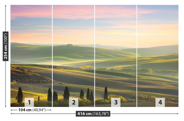 Carta da parati Cypressy toscana 104x70 cm