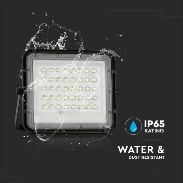 LED Proiettore solare da esterno LED/6W/3,2V IP65 4000K nero + +TC