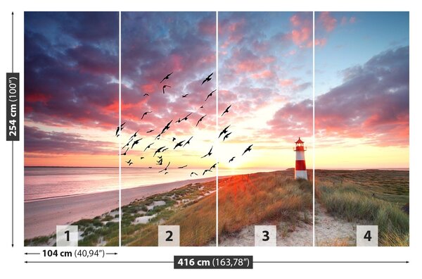 Carta da parati Sylt Lighthouse 104x70 cm