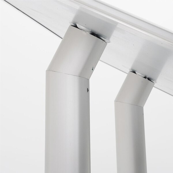 Cornice a leggio formato A2 con doppio montante Dimensioni 45x30xh 110 cm Anta in policarbonato trasparente base in metallo verniciato