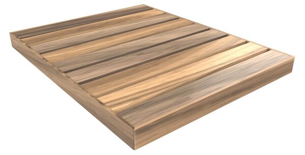 Piatto Doccia TOP Arkema design da Esterno 100x80 xh 6,5 cm -peso 13 kg in Legno di Okum� Naturale