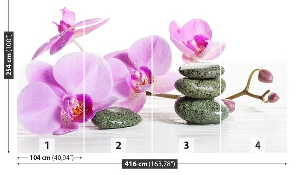 Carta da parati Orchid Spa 104x70 cm