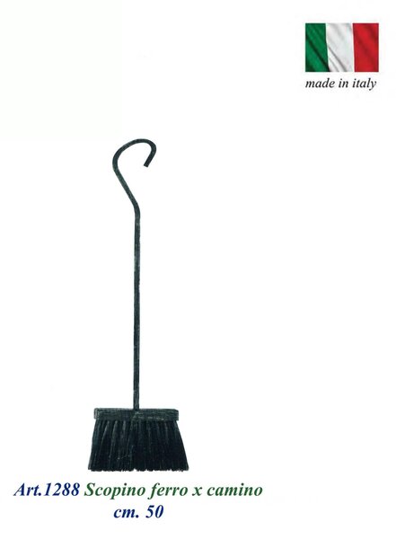 Parascintille per camino in Ferro Torse'Pomoli In Ottone dimensioni 85x50x h 45 cm lavorazione artigianale in ferro rete nera con scopino in ferro omaggio