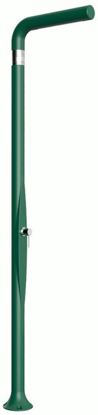 Doccia da Esterno Tradizionale FUNNY YANG VERDE, per Giardino Dimensioni 17x17x h 210 cm peso 9 kg ,Miscelatore Arkema per scegliere la temperatura dell'acqua desiderata
