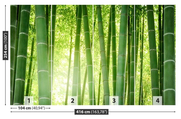 Carta da parati Foresta di bamboo 104x70 cm