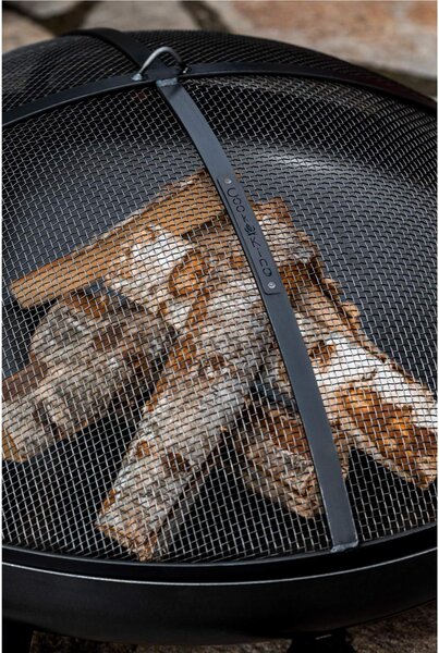 Braciere BALI da 70 cm in Acciaio Naturale - Spessore 2mm, Altezza 21cm, Larghezza 78cm - Artigianale di Alta Qualit� Made in Europe