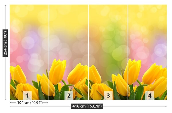 Carta da parati Tulipani gialli 104x70 cm