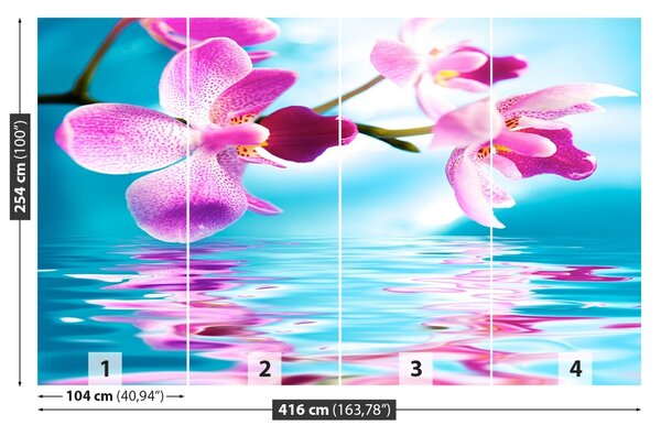 Carta da parati Acqua di Orchida 104x70 cm