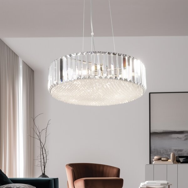 Brilagi - Lampadario LED in cristallo a sospensione su cavo GLAMOUR 5xG9/42W/230V