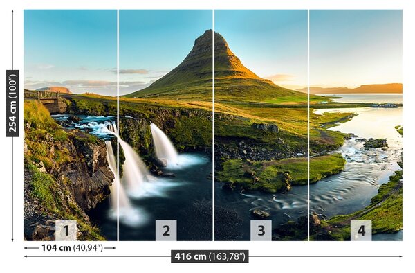 Carta da parati Monte Kirkjufell 104x70 cm