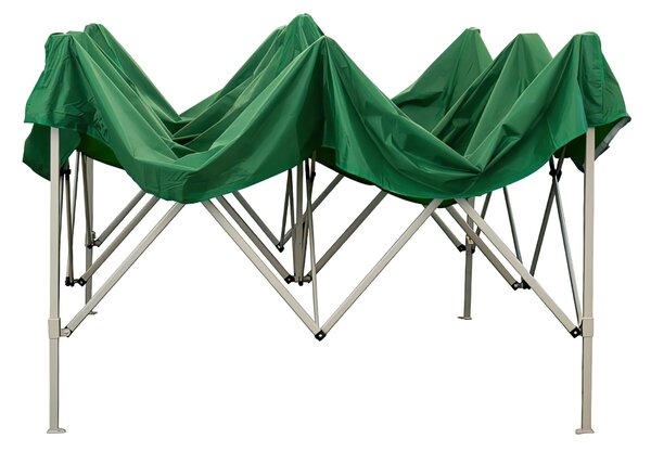 Gazebo richiudibile pieghevole 3 x 3 altezza totale 3 mt Mimetico ricoperto in PVC impermeabile colore verde