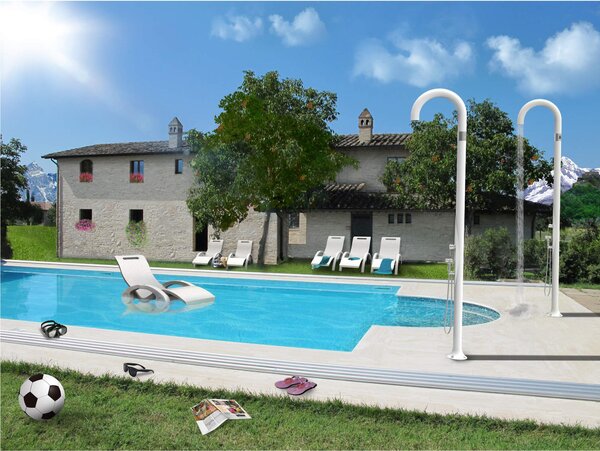 Lettino chaise longue Galleggiante, per Piscine, SPA, Arkema Design Serendipity Dimensioni 180x60xh 70 cm -24 kg blu