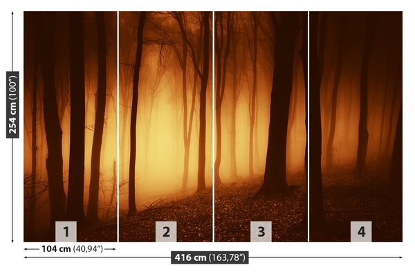 Carta da parati Foresta terribile 104x70 cm