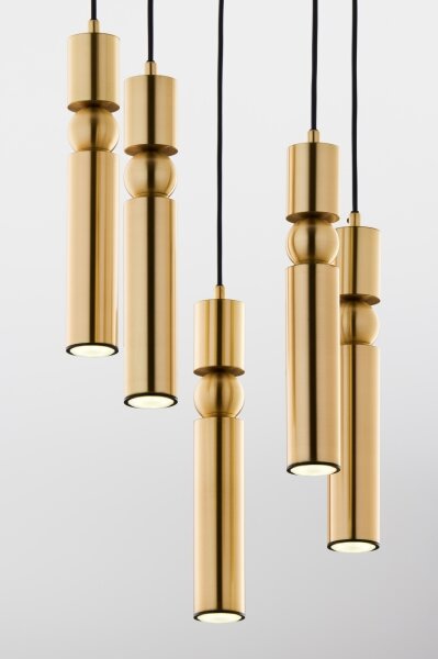 Jupiter 2020 - Lampadario a sospensione con filo ALAS 5xGU10/10W/230V oro