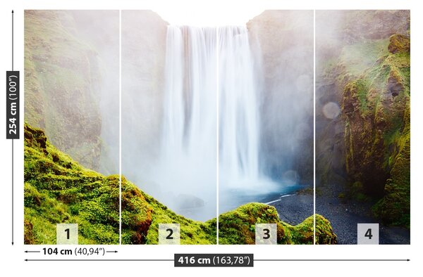 Carta da parati Cascata di skogafoss 104x70 cm