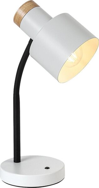 Rabalux 74098 - Lampada da tavolo PASTRO 1xE27/20W/230V bianca