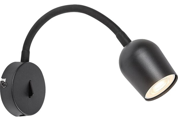 Rabalux 73113 - Faretto da parete LIANET 1xGU10/15W/230V nero