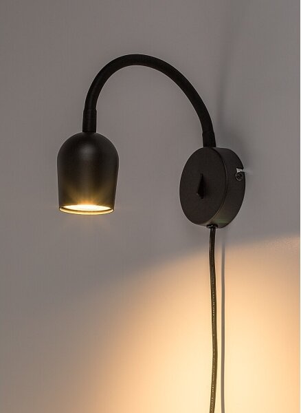Rabalux 73113 - Faretto da parete LIANET 1xGU10/15W/230V nero
