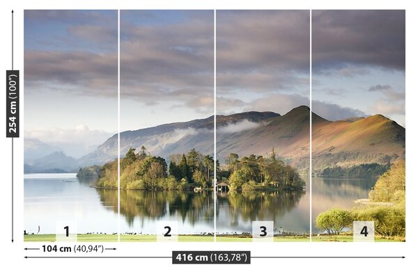 Carta da parati Lake Derwentwater 104x70 cm