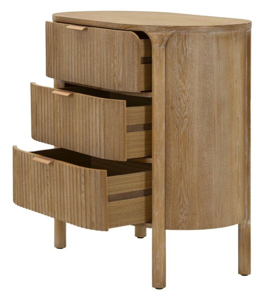 Com� con tre ampi cassetti, MODELLO GOTEBORG Dimensioni 80,5x47x h 82 cm Peso 21 kg La struttura in metallo e legno finitura legno naturale