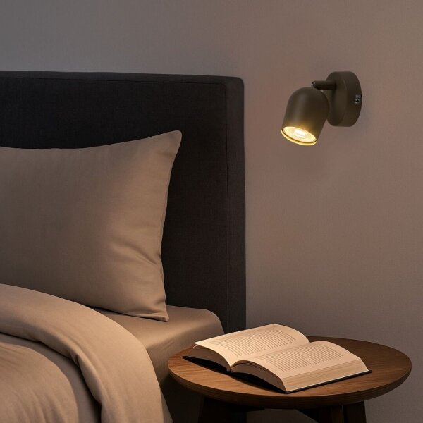Rabalux 73098 - Faretto da parete LIANET 1xGU10/15W/230V beige