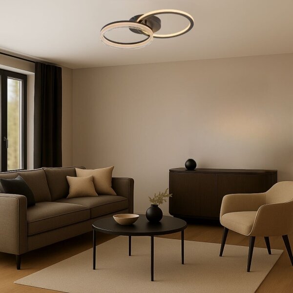 Rabalux 71479 - Plafoniera LED dimmerabile SERAPHIEL LED/38W/230V 3000-6500K 60x35 cm + telecomando