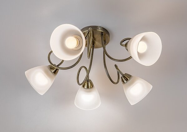 Rabalux 71482 - Plafoniera PALOMINA 5xE27/60W/230V