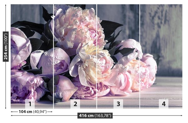 Carta da parati Peonies Bouquet 104x70 cm