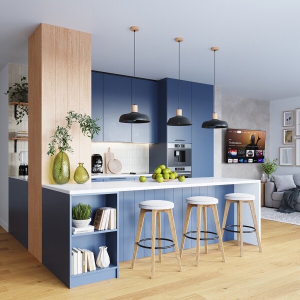 Sollux SL.1324 - Lampadario a sospensione con filo INDY 1xE27/15W/230V diametro 38 cm nero