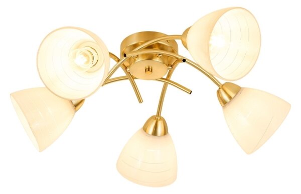 Lampadario a soffitto CLARA 5xE27/15W/230V, finitura oro