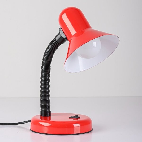 Lampada da tavolo MENTOR 1xE27/15W/230V rossa