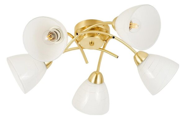 Lampadario a soffitto CLARA 5xE27/15W/230V, finitura oro