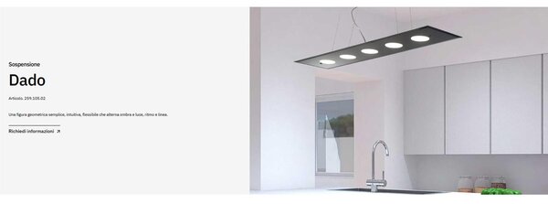 Lampada a sospensione a LED in Vetro a Specchio collezione DADO Dimensioni 90x20x h 110 cm - 4 kg 5 x max 7 watt GX53 Led struttura specchiante bianco