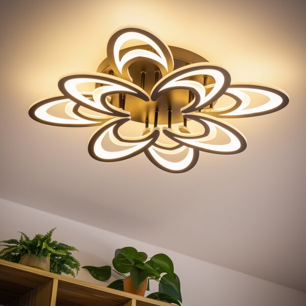Brilagi - Lampadario a plafone LED dimmerabile TWIST LED/125W/230V 3000-6500K + +TC