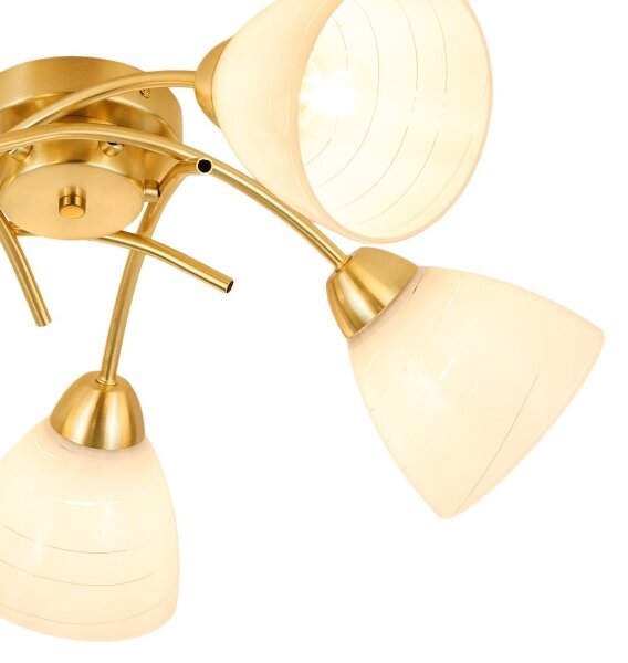 Lampadario a soffitto CLARA 5xE27/15W/230V, finitura oro