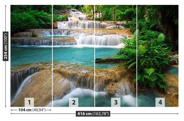 Carta da parati Thailandia cascata 104x70 cm